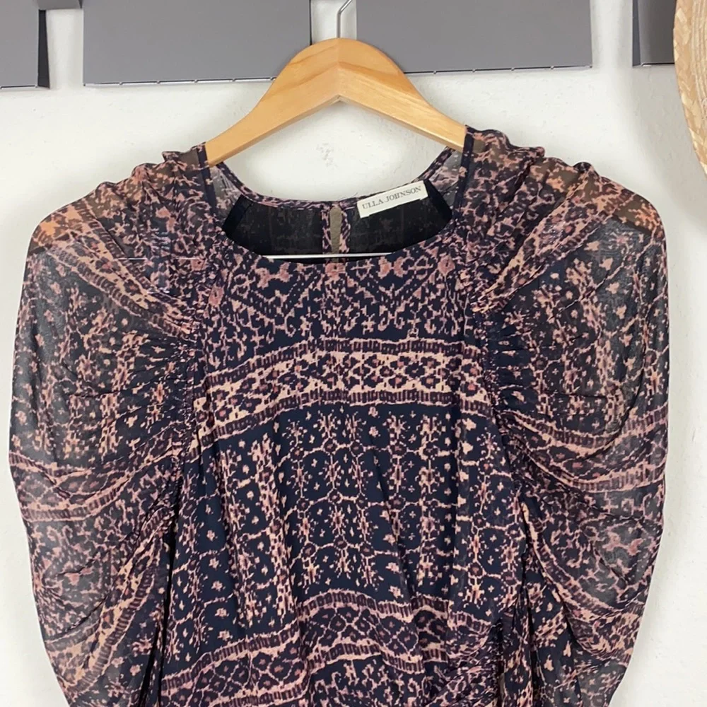 Ulla Johnson Aicha Silk Chiffon Dress - 6 - Picture 5 of 10